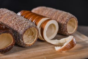 The various Chimney Cake fillings