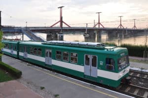 Suburb train of Budapest
