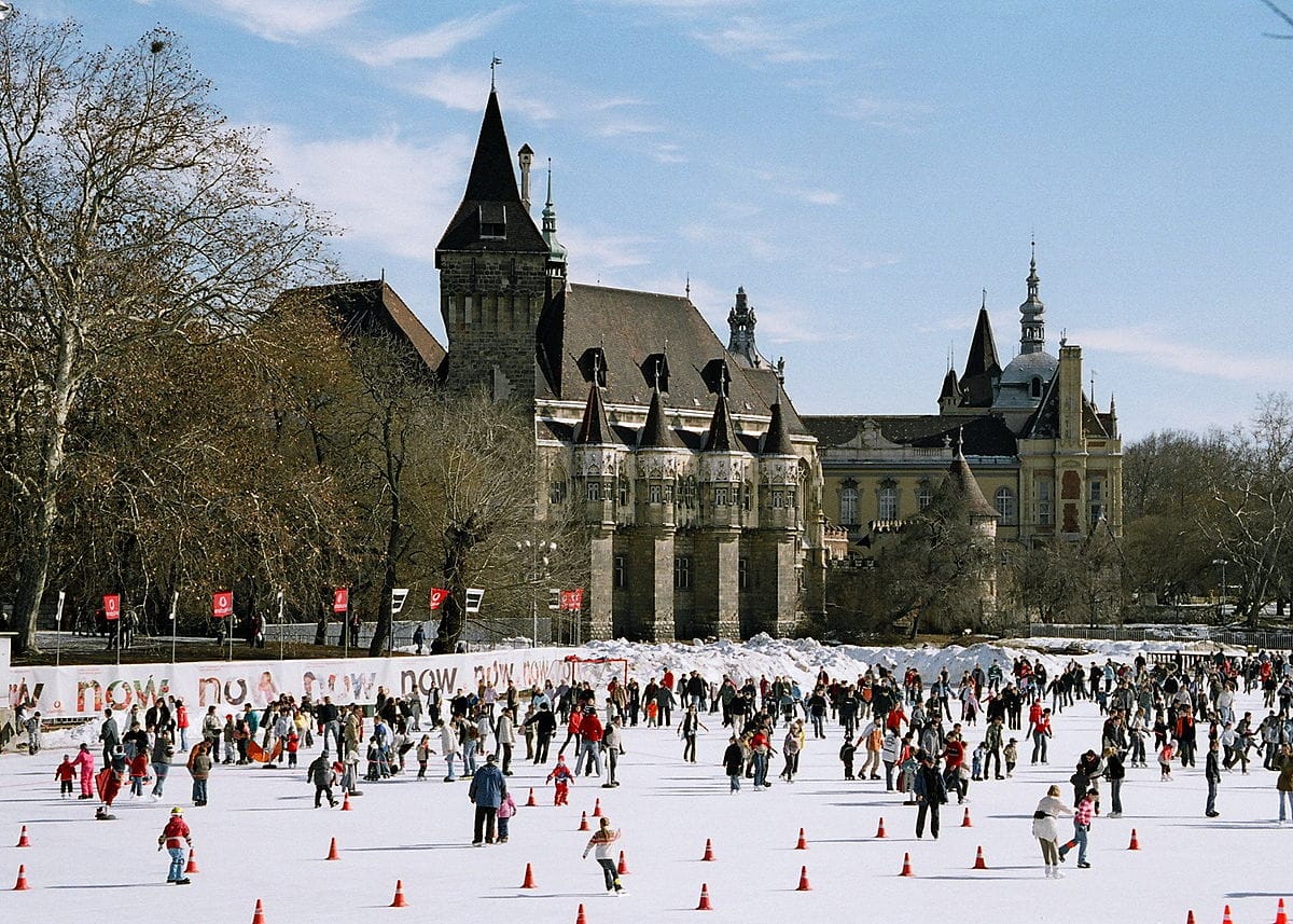 ice rink in Budapest