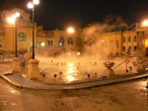 Szechenyi bath in winter