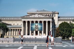 The Museum of Fine Arts on Heroes' Square in Budapest