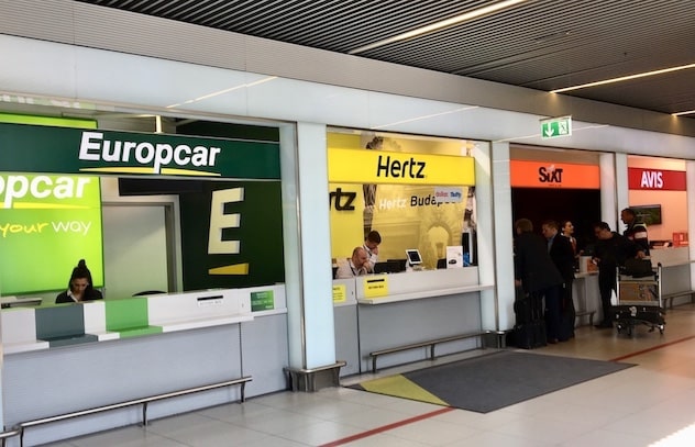 car rental budapest airport