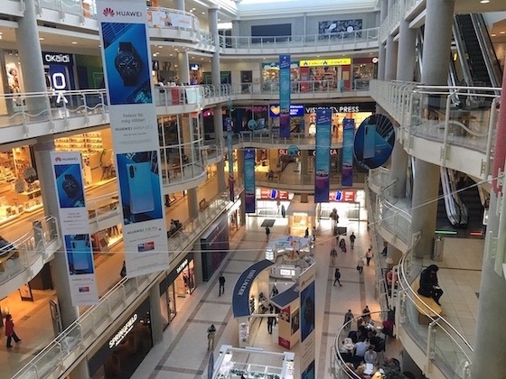 shopping mall in Budapest