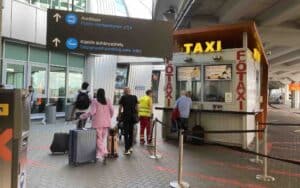 TAXI AT BUDAPEST AIRPORT